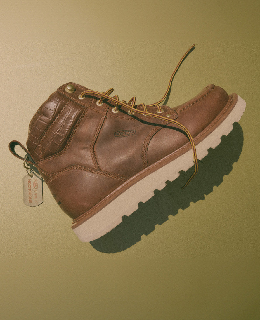 Men's Cincinnati 6" Boot (Soft Toe) x Noon Goons  Leather Brown/Off White | Kenn On Sale