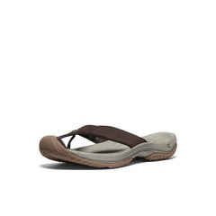 Men's Waimea Leather Flip-Flop Java/Plaza Taupe | Keen Outlet