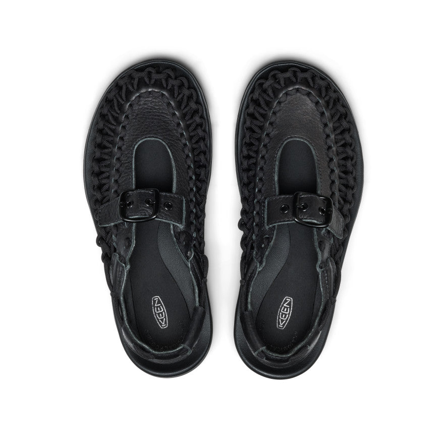 All Gender UNEEK PLT Mary Jane Sneaker Black Smooth Lea / Keen Sale