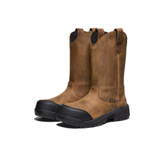Women's Evanston Pull-On Waterproof Boot (Carbon Toe) Bison/Black / Keen Online