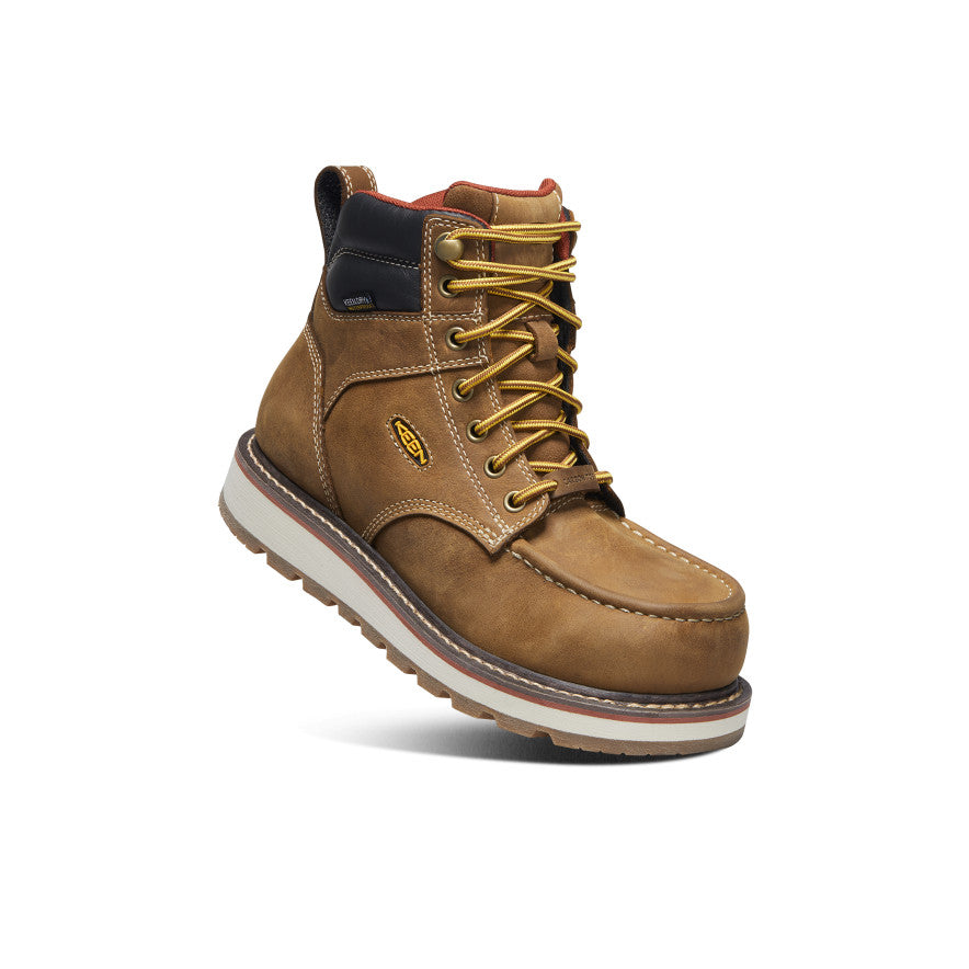 Women's Cincinnati 6" Waterproof Boot (Carbon Toe) Belgian/Sandshell | Keen Discount