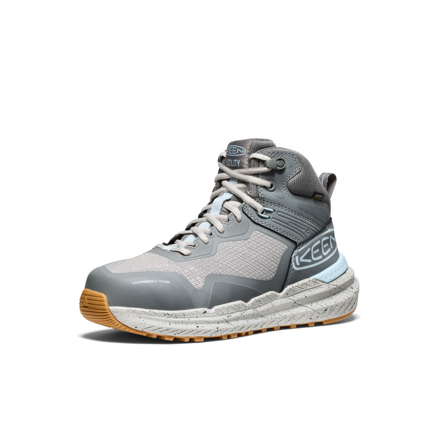 Women's Synchro Waterproof Work Boot (Carbon Toe) Steel Grey/Gum | Keen Outlet