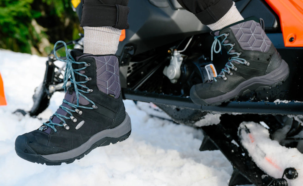 Women's Revel IV High Polar Waterproof Boot Black/North Atlantic / Keen For sale