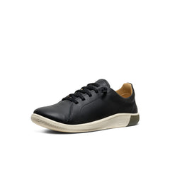 Women's KNX Leather Sneaker Black/Star White / Keen For sale
