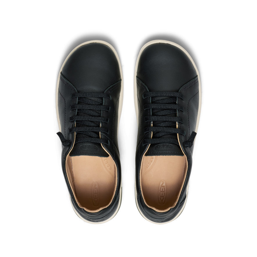 Women's KNX Leather Sneaker Black/Star White / Keen For sale