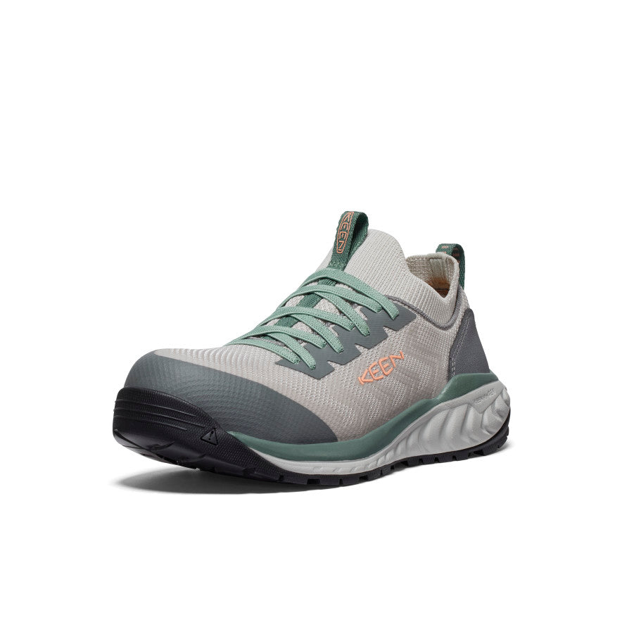 Women's Arvada Shift Work Sneaker (Carbon Toe) Steel Grey/Granite Green | Keen Outlet