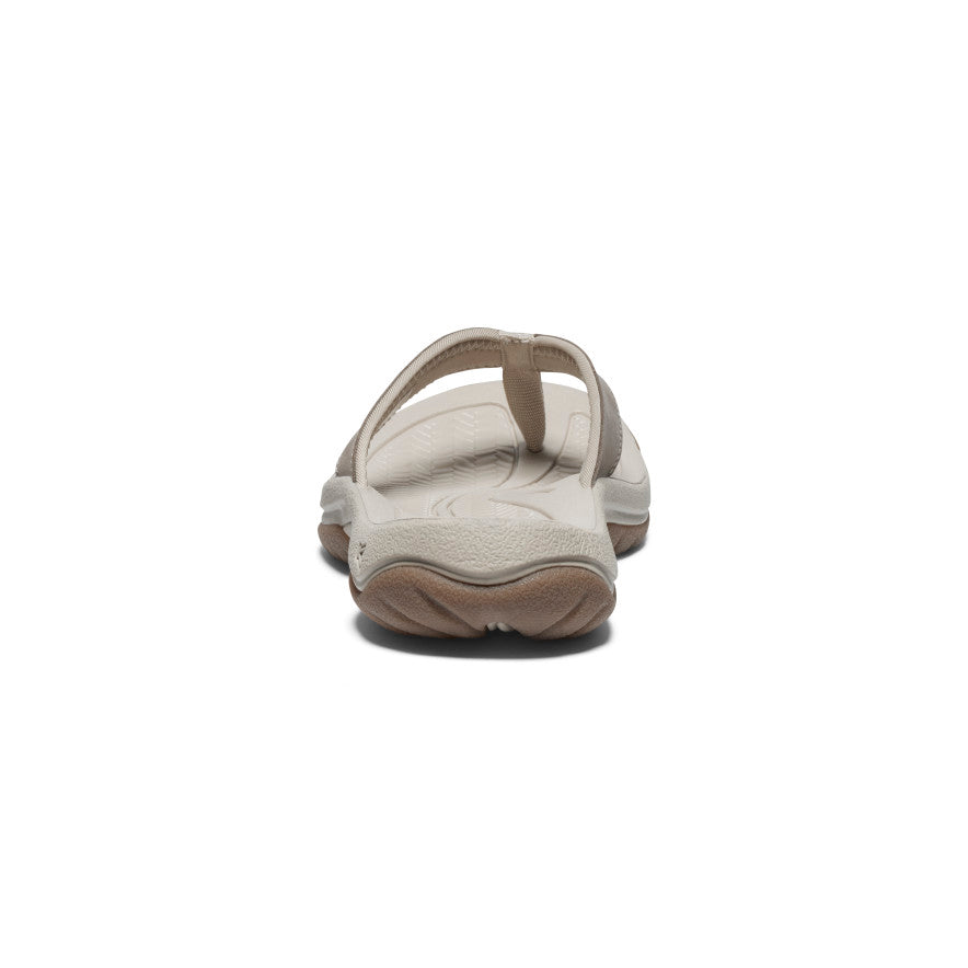 Women's Kona Leather Flip-Flop Brindle/Silver Birch | Kenn On Sale