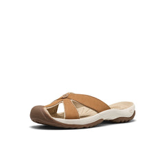Women's Bali Leather Slide Sandal Chipmunk/Birch | Keen Discount