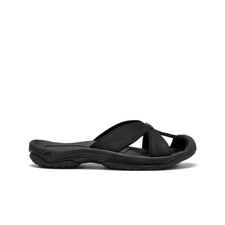 Women's Bali Leather Slide Sandal Black/Black / Keen Online