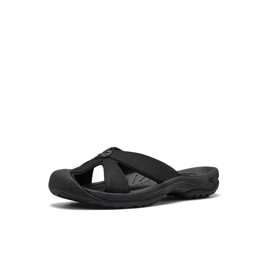 Women's Bali Leather Slide Sandal Black/Black / Keen Online
