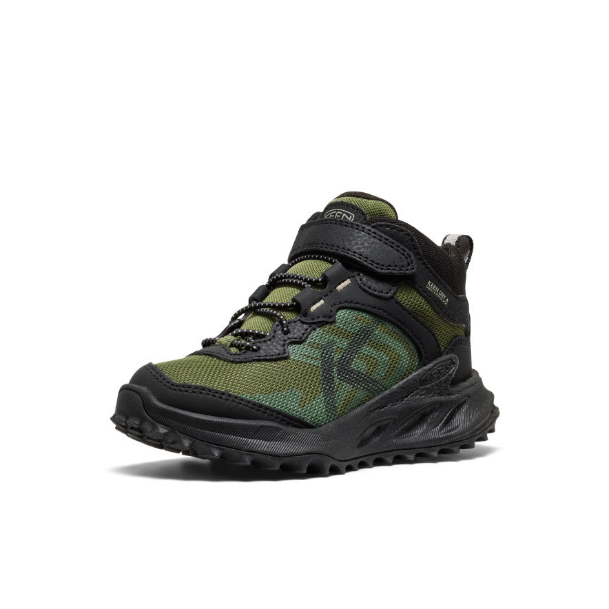 Little Kids' Zionic Waterproof Hiker Black/Bronze Green | Keen Outlet