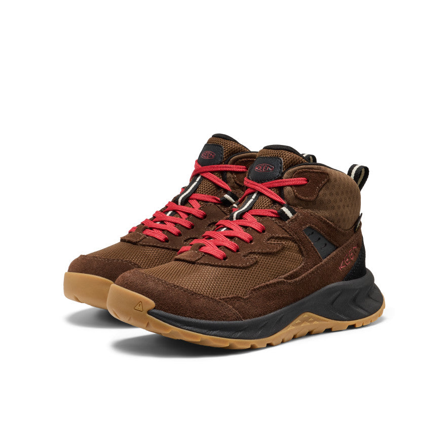 Big Kids' Hightrail Waterproof Hiking Boot Dark Earth/Garnet / Keen Online