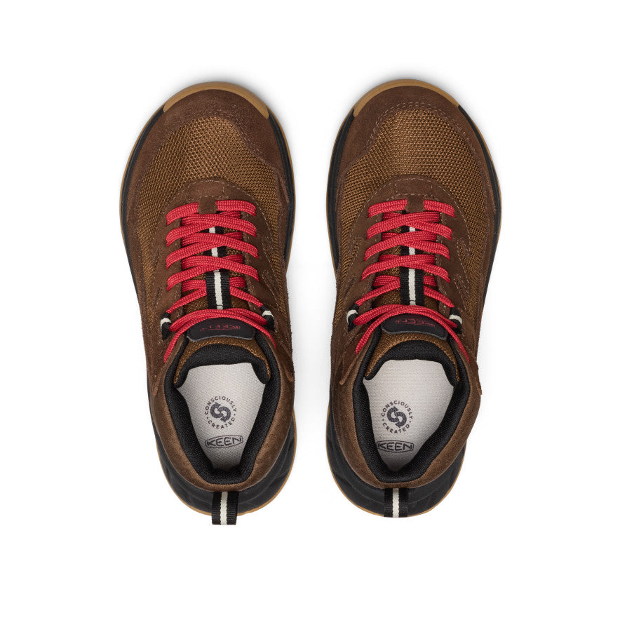 Big Kids' Hightrail Waterproof Hiking Boot Dark Earth/Garnet / Keen Online