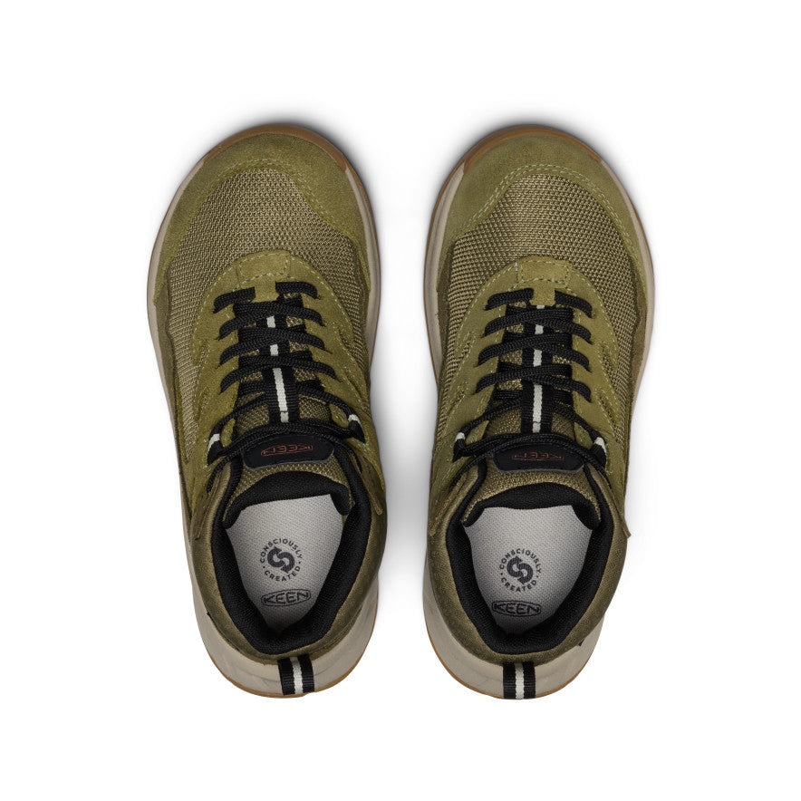 Big Kids' Hightrail Waterproof Hiking Boot Dark Olive/Martini Olive / Keen Sale