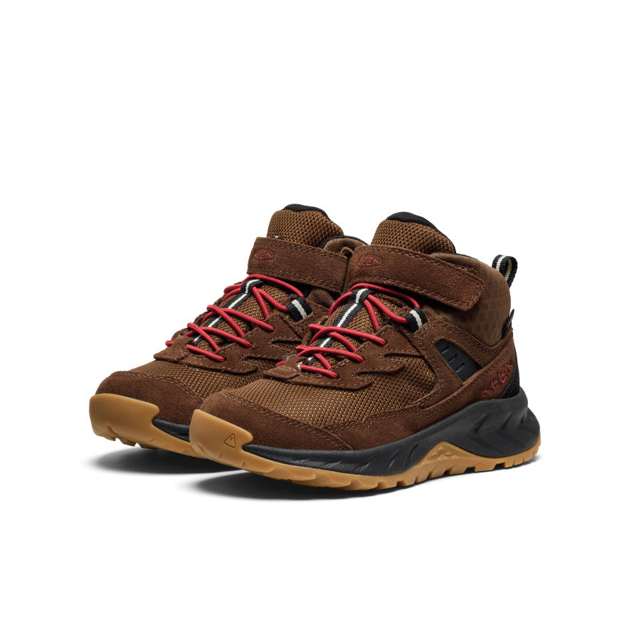 Little Kids' Hightrail Waterproof Hiking Boot Dark Earth/Garnet | Kenn On Sale
