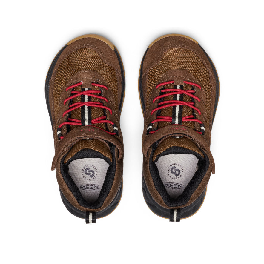 Little Kids' Hightrail Waterproof Hiking Boot Dark Earth/Garnet | Kenn On Sale