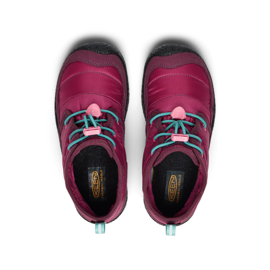 Big Kids' Howser II Waterproof Chukka Beaujolais/Pool Blue / Keen Sale