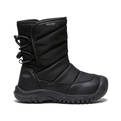Little Kids' Puffrider Waterproof Winter Boot Black/Steel Grey | Keen Outlet