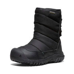 Little Kids' Puffrider Waterproof Winter Boot Black/Steel Grey | Keen Outlet