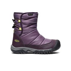 Big Kids' Puffrider Waterproof Winter Boot Black Plum/Daiquiri Green | Keen Outlet