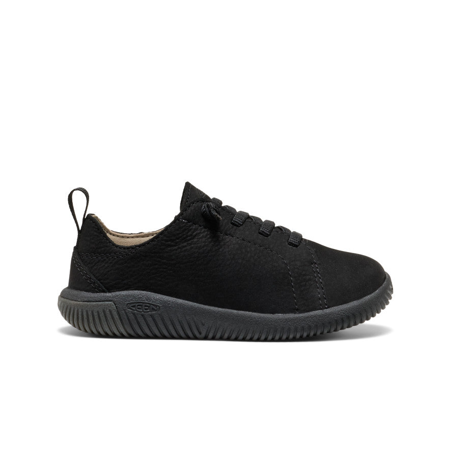 Little Kids' KNX Leather Sneaker Triple Black / Keen Sale