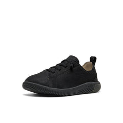 Little Kids' KNX Leather Sneaker Triple Black / Keen Sale