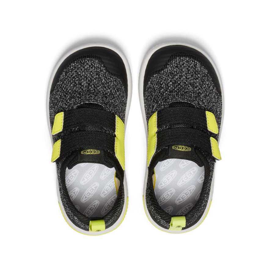 Little Kids' KNX Knit Double Strap Black/Evening Primrose | Kenn On Sale