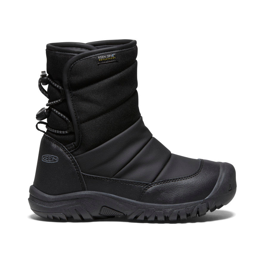 Big Kids' Puffrider Waterproof Winter Boot Black/Steel Grey / Keen Online