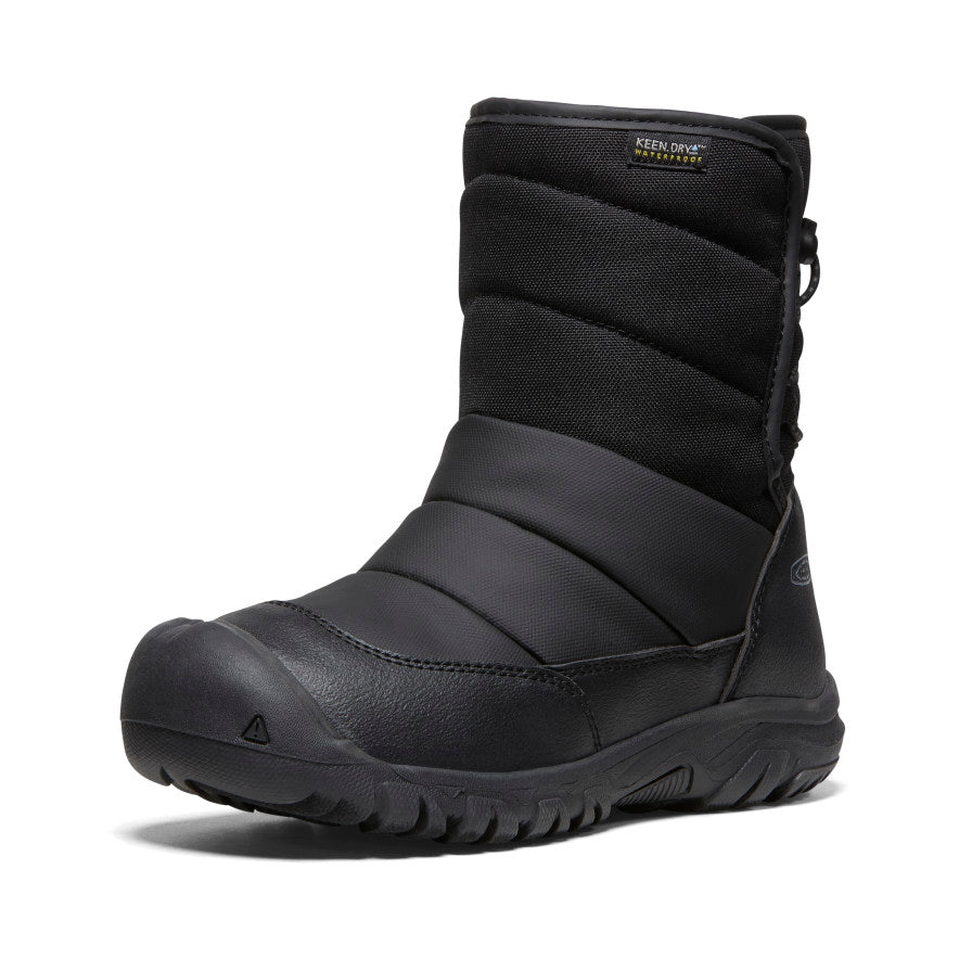 Big Kids' Puffrider Waterproof Winter Boot Black/Steel Grey / Keen Online