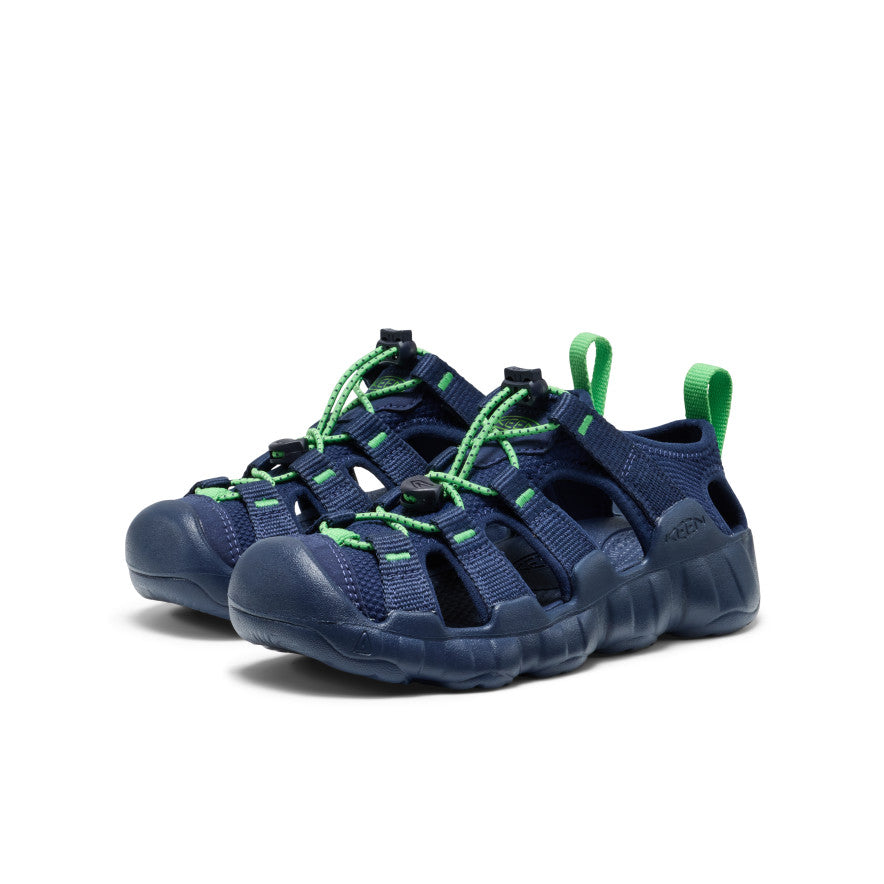 Big Kids' Hyperport H2 Sandal Naval Academy/Vibrant Green / Keen For sale