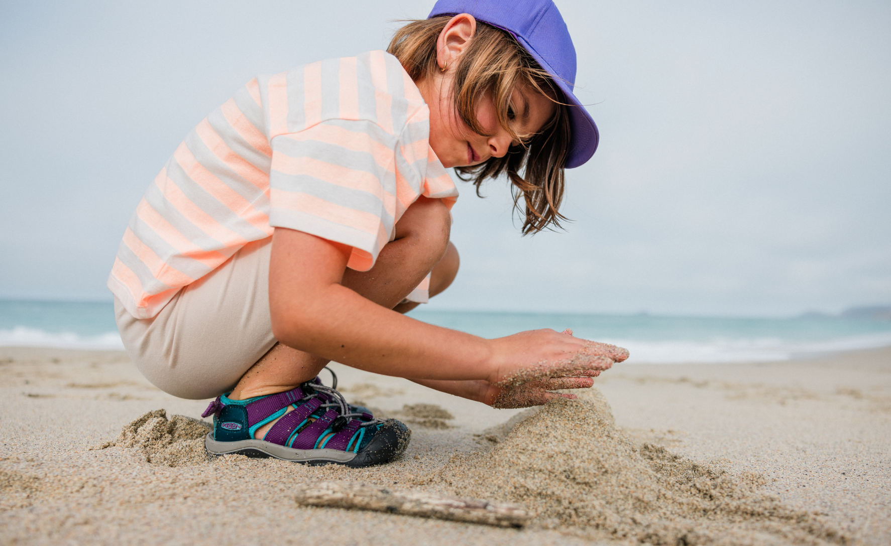 Big Kids' Newport Boundless Sandal Black/Precious Blue | Kenn On Sale